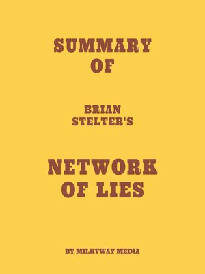 cover image of Summary of Brian Stelter's Network of Lies
